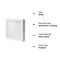 Muzilife 8x8 Shadow Box Picture Frame with Linen Board - Deep Wood & Glass Display Case Ready to Hang Memory Box Baby Sports Memorabilia, Pins, Awards, Medals, Wedding, Tickets and Photos (White)